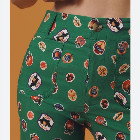 Anthropologie Maeve Colette Cropped Wide Leg Pants Magic Fabric Edition 29 NEW - Picture 2 of 9